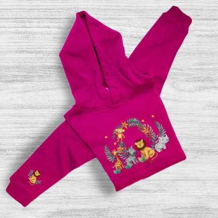 Kids Hoddie Sweatshirt Cozy Toddler Pullover Fleece Winter Outfit Gift for Girl Daughter Safari
