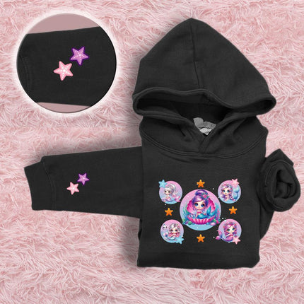 Kids Hoddie Sweatshirt Cozy Toddler Pullover Fleece Winter Outfit Gift for Girl Daughter Mermaid 1