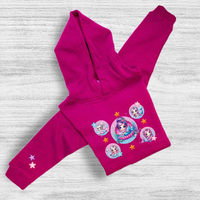 Kids Hoddie Sweatshirt Cozy Toddler Pullover Fleece Winter Outfit Gift for Girl Daughter Mermaid 1