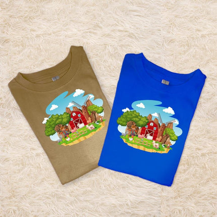 Custom Kids' Short Set Outfit Shorts & Tshirt Farm