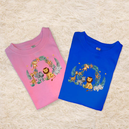 Custom Kids' Short Set Outfit Shorts & Tshirt Safari