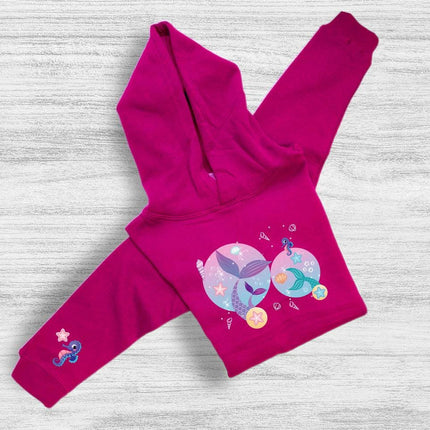 Kids Hoddie Sweatshirt Cozy Toddler Pullover Fleece Winter Outfit Gift for Girl Daughter Mermaid Tail