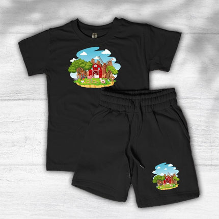Custom Kids' Short Set Outfit Shorts & Tshirt Farm