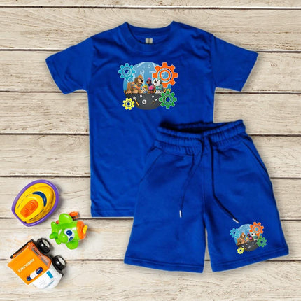 Custom Kids' Short Set Outfit Shorts & Tshirt Pupstruction