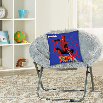 Spiderman Gift Bundle for Kids Custom Name Puzzle 16in Pillow and 12oz Tumbler Son Daughter Birthday Present Holidays