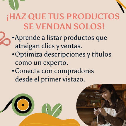 Curso Completo de Ventas Online: Aprende a Vender Productos Hechos A Mano en Etsy y Amazon Handmade Paso a Paso