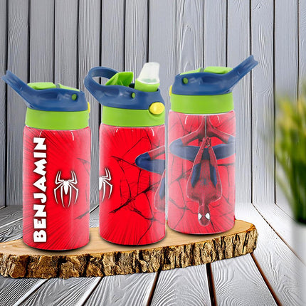 Spiderman Gift Bundle for Kids Custom Name Puzzle 16in Pillow and 12oz Tumbler Son Daughter Birthday Present Holidays