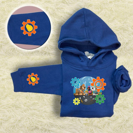 Kids Hoodie Sweatshirt Cozy Toddler Pullover Fleece Winter Outfit Gift for Boy Son Pupstruction