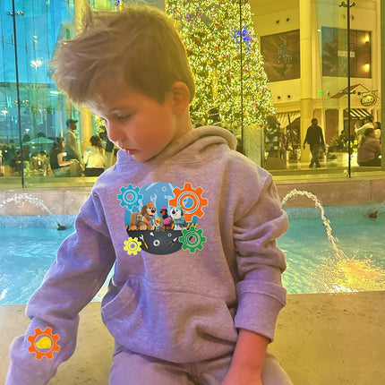 Kids Hoodie Sweatshirt Cozy Toddler Pullover Fleece Winter Outfit Gift for Boy Son Pupstruction