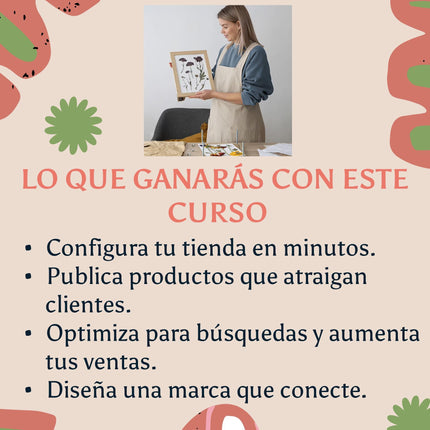 Curso Completo de Ventas Online: Aprende a Vender Productos Hechos A Mano en Etsy y Amazon Handmade Paso a Paso
