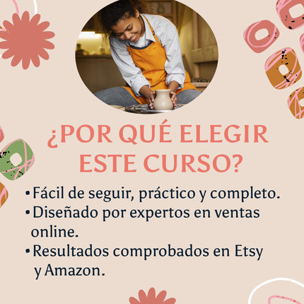 Curso Completo de Ventas Online: Aprende a Vender Productos Hechos A Mano en Etsy y Amazon Handmade Paso a Paso