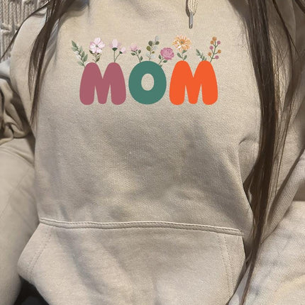 Adult Hoodie Sweatshirt Cozy Pullover Fleece Winter Outfit Gift for Her Wife Mom Mother’s Day Designs 2