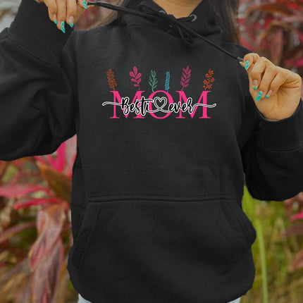 Adult Hoodie Sweatshirt Cozy Pullover Fleece Winter Outfit Gift for Her Wife Mom Mother’s Day Designs 5