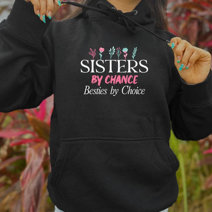 Adult Hoodie Sweatshirt Cozy Pullover Fleece Winter Outfit Gift for Her Sister Sis Design 1