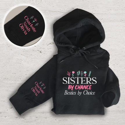 Adult Hoodie Sweatshirt Cozy Pullover Fleece Winter Outfit Gift for Her Sister Sis Design 1