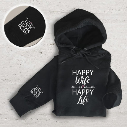 Adult Hoodie Sweatshirt Cozy Pullover Fleece Winter Outfit Gift for Her Wife Spouse Design 2