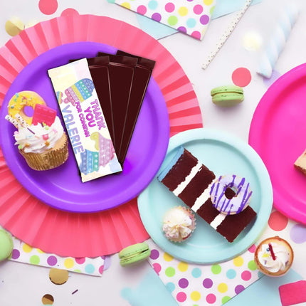 Pop It Candy Bar Labels for Party Decor Chocolate Birthday Favor | 12-Pack Stickers Fits Chocolate Bar 1.55oz