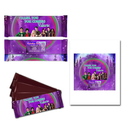 Zombies Candy Bar Labels for Party Decor Chocolate Birthday Favor | 12-Pack Stickers Fits Chocolate Bar 1.55oz