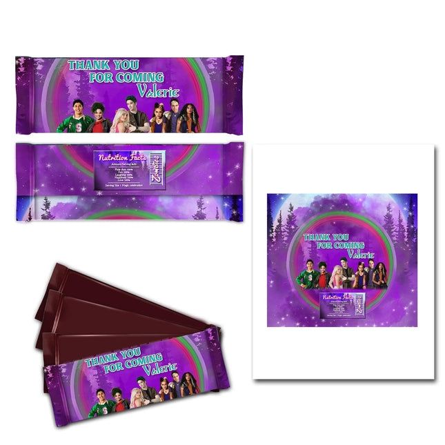 Zombies Candy Bar Labels for Party Decor Chocolate Birthday Favor | 12-Pack Stickers Fits Chocolate Bar 1.55oz