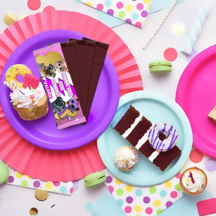 Puppy Dog Pals Candy Bar Labels for Party Decor Chocolate Birthday Favor | 12-Pack Stickers Fits Chocolate Bar 1.55oz