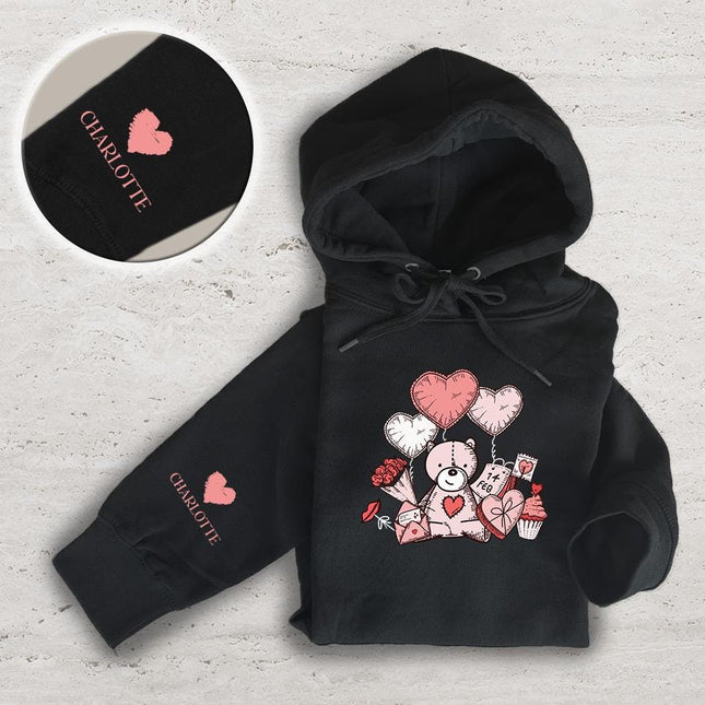 Adult Hoodie Sweatshirt Cozy Pullover Fleece Winter Outfit Gift for Her Valentine's Love