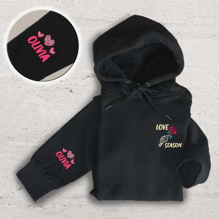 Adult Hoodie Sweatshirt Cozy Pullover Fleece Winter Outfit Gift for Her Love Season