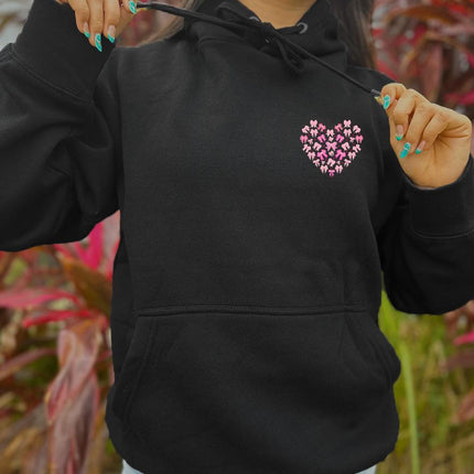 Adult Hoodie Sweatshirt Cozy Pullover Fleece Winter Outfit Gift for Her Bow Hearth