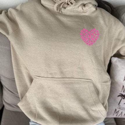 Adult Hoodie Sweatshirt Cozy Pullover Fleece Winter Outfit Gift for Her Bow Hearth