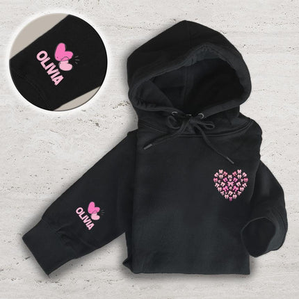 Adult Hoodie Sweatshirt Cozy Pullover Fleece Winter Outfit Gift for Her Bow Hearth