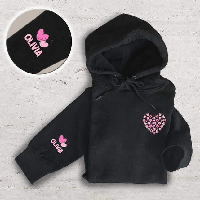 Adult Hoodie Sweatshirt Cozy Pullover Fleece Winter Outfit Gift for Her Bow Hearth