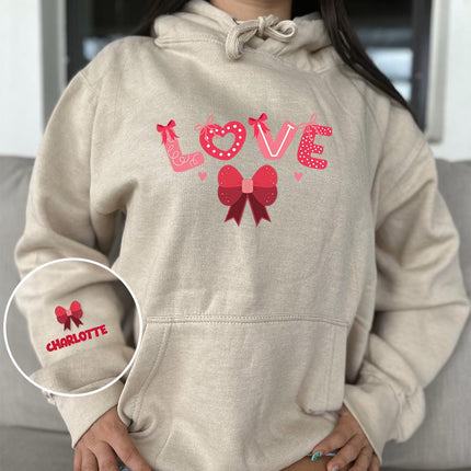 Adult Hoodie Sweatshirt Cozy Pullover Fleece Winter Outfit Gift for Her Love Design 3