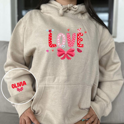 Adult Hoodie Sweatshirt Cozy Pullover Fleece Winter Outfit Gift for Her Love Design 6