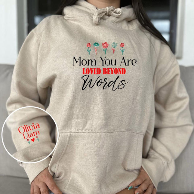 Adult Hoodie Sweatshirt Cozy Pullover Fleece Winter Outfit Gift for Her Wife Mom Mother’s Day Designs 1
