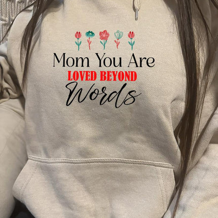 Adult Hoodie Sweatshirt Cozy Pullover Fleece Winter Outfit Gift for Her Wife Mom Mother’s Day Designs 1