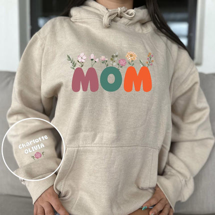 Adult Hoodie Sweatshirt Cozy Pullover Fleece Winter Outfit Gift for Her Wife Mom Mother’s Day Designs 2