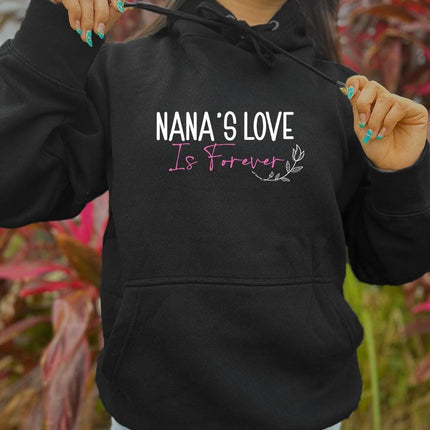 Adult Hoodie Sweatshirt Cozy Pullover Fleece Winter Outfit Gift for Her Grandma Nana Design 2