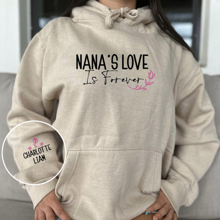 Adult Hoodie Sweatshirt Cozy Pullover Fleece Winter Outfit Gift for Her Grandma Nana Design 2