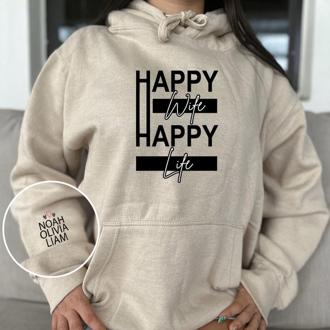 Adult Hoodie Sweatshirt Cozy Pullover Fleece Winter Outfit Gift for Her Wife Spouse Design 3