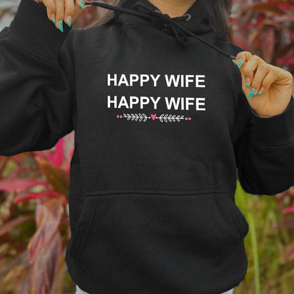 Adult Hoodie Sweatshirt Cozy Pullover Fleece Winter Outfit Gift for Her Wife Spouse Design 1