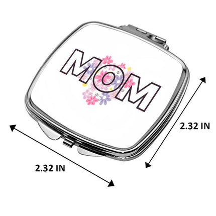 Personalized Bundle For Her Beach Tote Makeup Bag Mirror Travel Pouch Custom Gift Organizer Accessories Mom Design