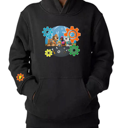 Kids Hoodie Sweatshirt Cozy Toddler Pullover Fleece Winter Outfit Gift for Boy Son Pupstruction