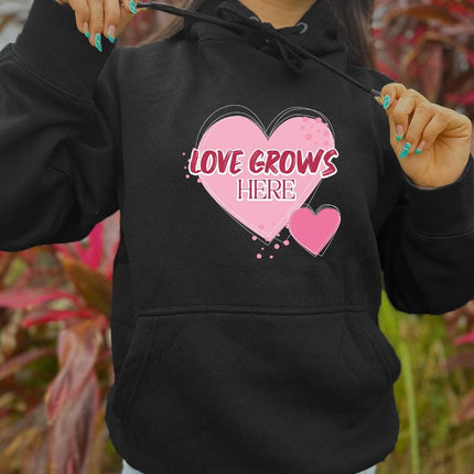 Adult Hoodie Sweatshirt Cozy Pullover Fleece Winter Outfit Gift for Her Love Design 4