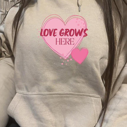 Adult Hoodie Sweatshirt Cozy Pullover Fleece Winter Outfit Gift for Her Love Design 4