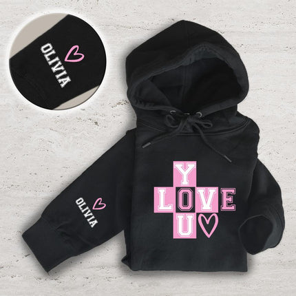 Adult Hoodie Sweatshirt Cozy Pullover Fleece Winter Outfit Gift for Her Love Design 5