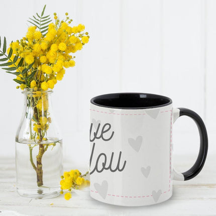 Personalized Large Coffee Mug 15oz Custom Matte Finish Gift for Men Women Work Office Home Love You