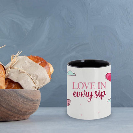 Personalized Large Coffee Mug 15oz Custom Matte Finish Gift for Men Women Work Office Home Sky Heart