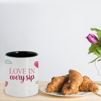Personalized Large Coffee Mug 15oz Custom Matte Finish Gift for Men Women Work Office Home Sky Heart