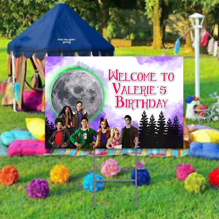 Zombies Yard Sign for Birthday Party Decor Weatherproof Stake Included