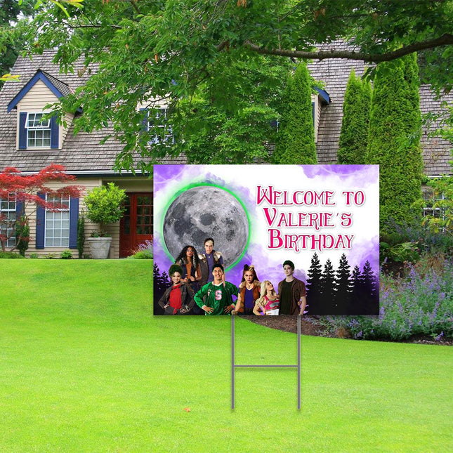 Zombies Yard Sign for Birthday Party Decor Weatherproof Stake Included