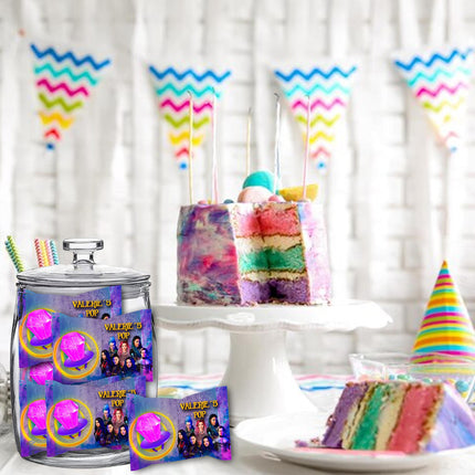 Descendants Ring Pop Label Sticker for Birthday Party Candy Favor - Digital, Stickers or Finished Options